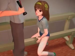 Anime hentai studente scopata con un baseball pipistrello